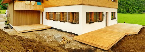 Holzterrasse Lärche in Schleching